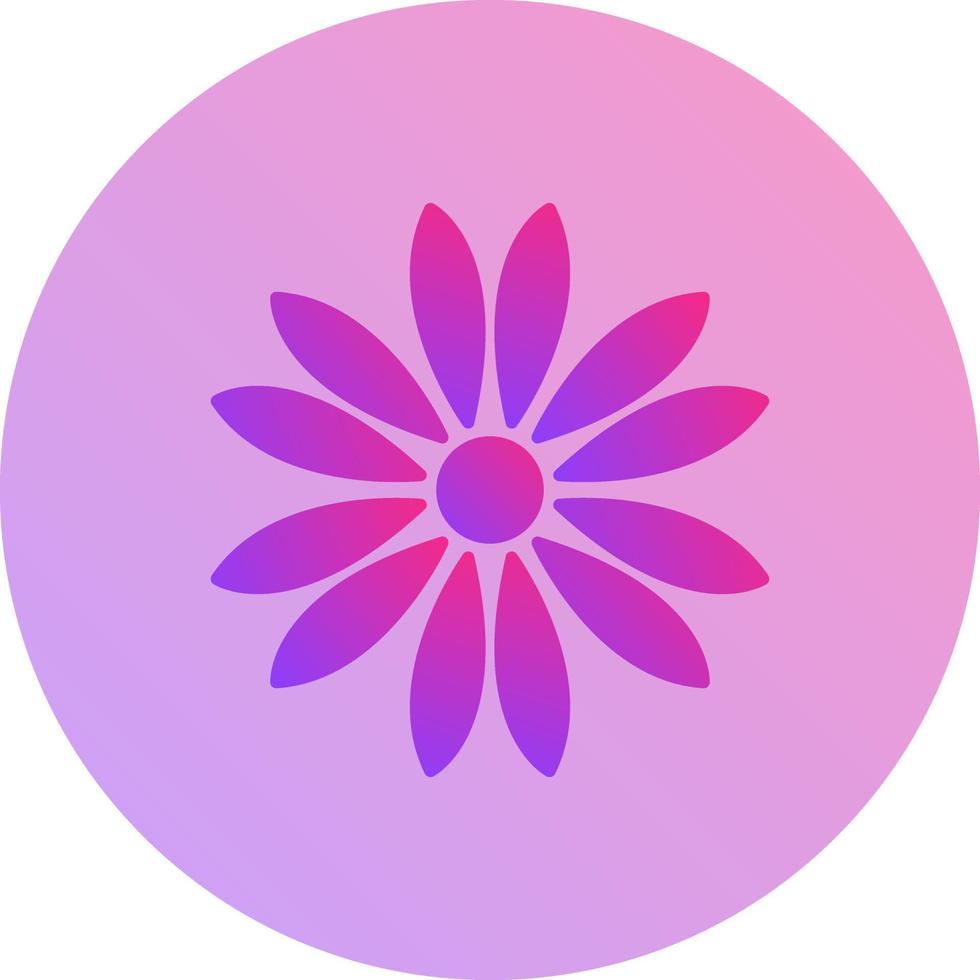 Unique Flower Vector Icon