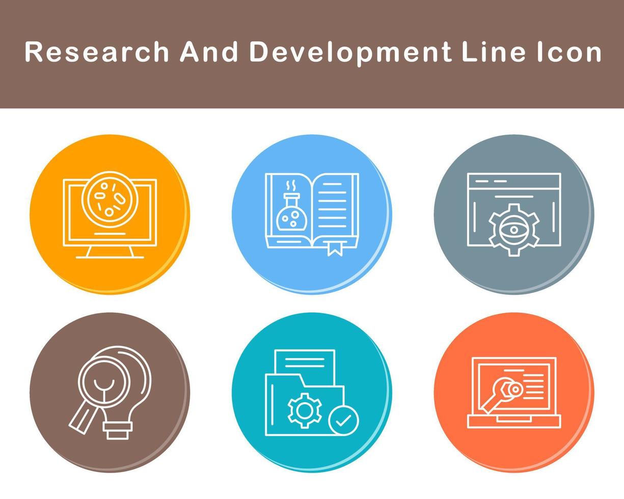 Research And Development Vector Icon Set