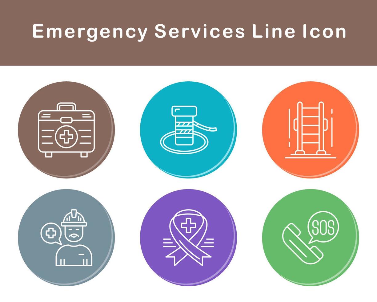 Emergency Services Vector Icon Set