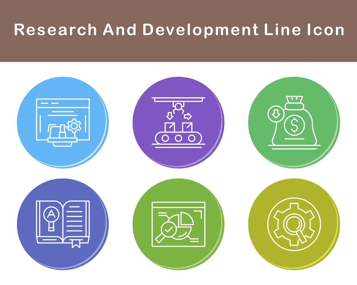 Research And Development Vector Icon Set