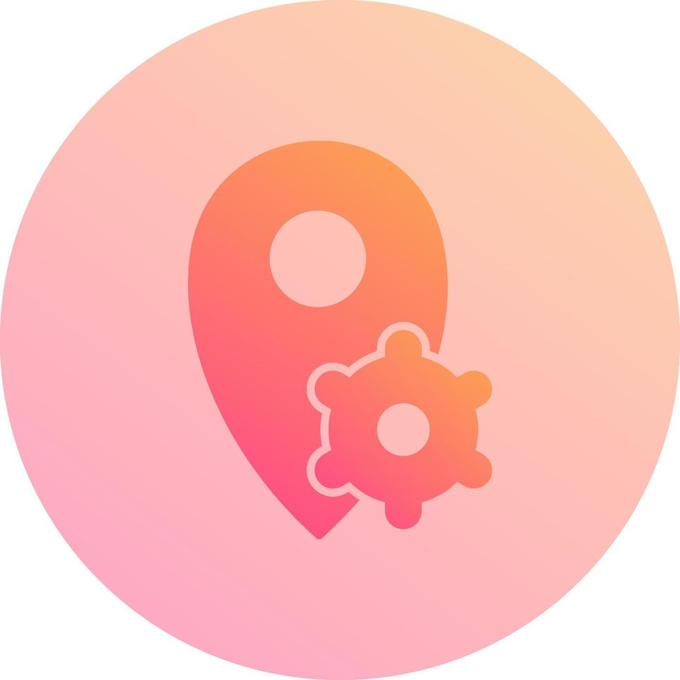Location Settings Vector Icon