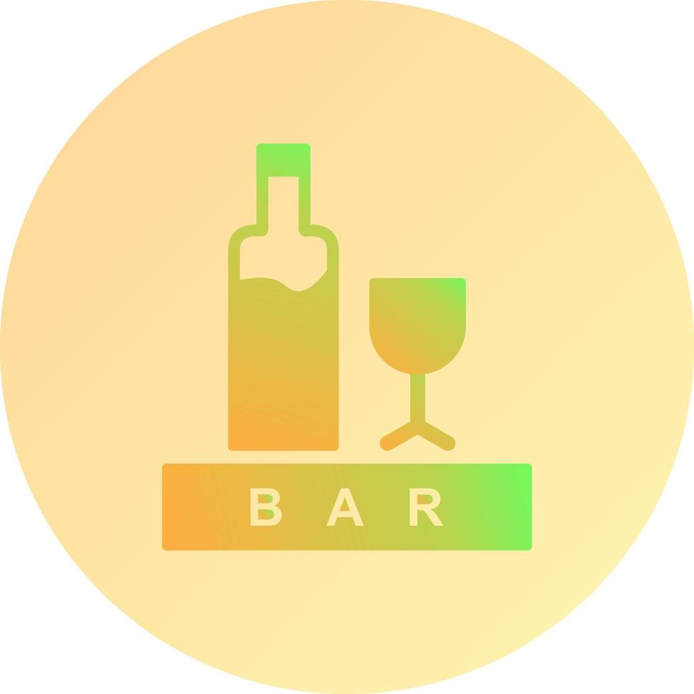 Unique Bar Sign Vector Icon