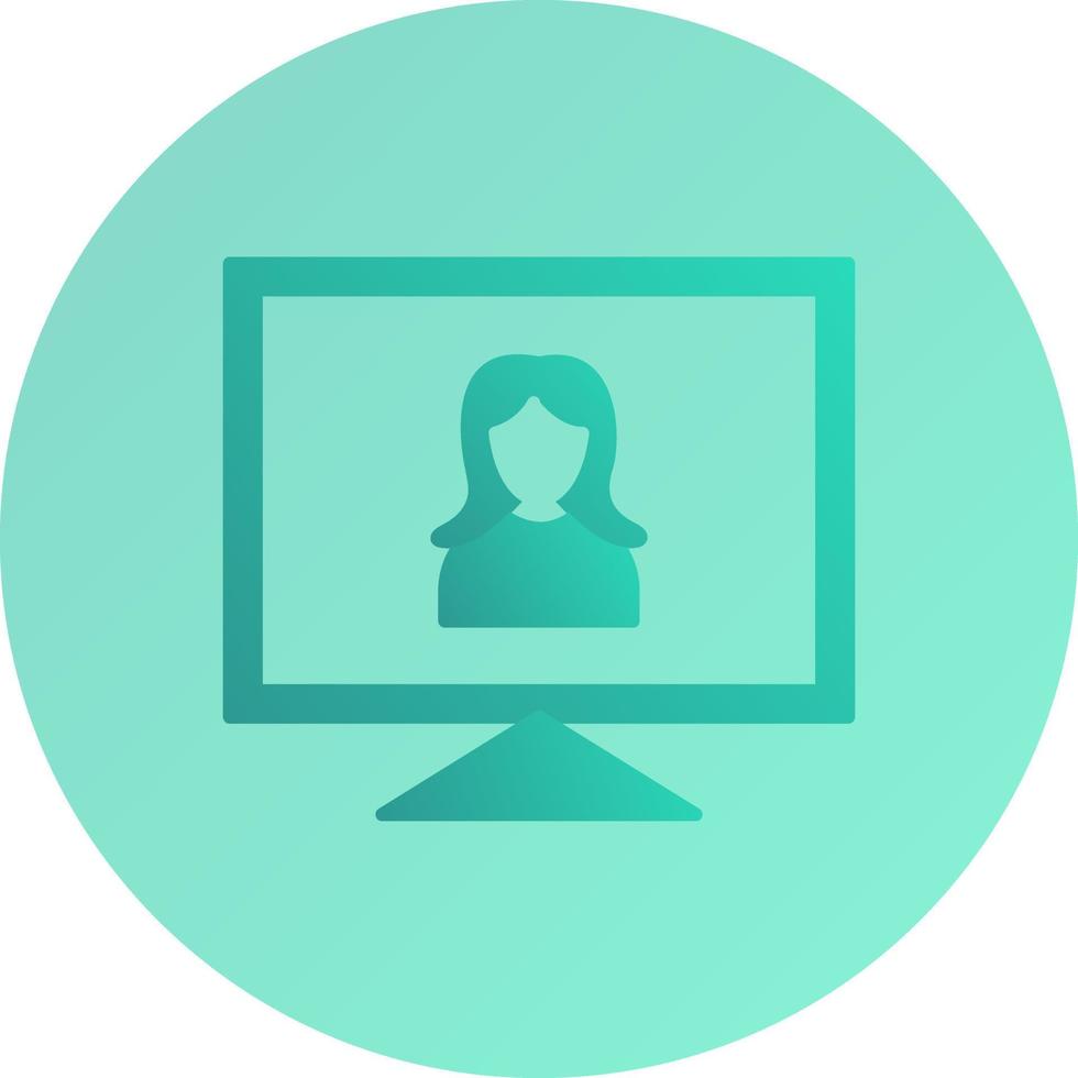 Female Visitor Vector Icon