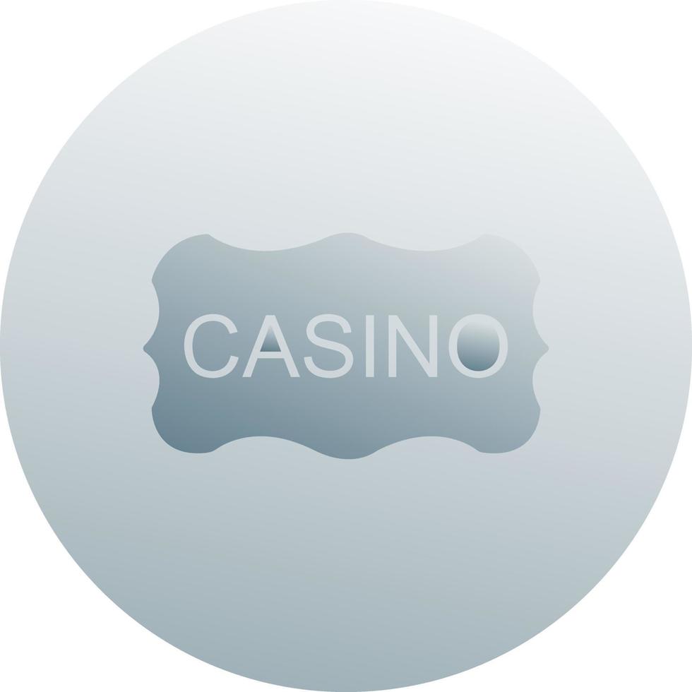 Casino Sign Vector Icon