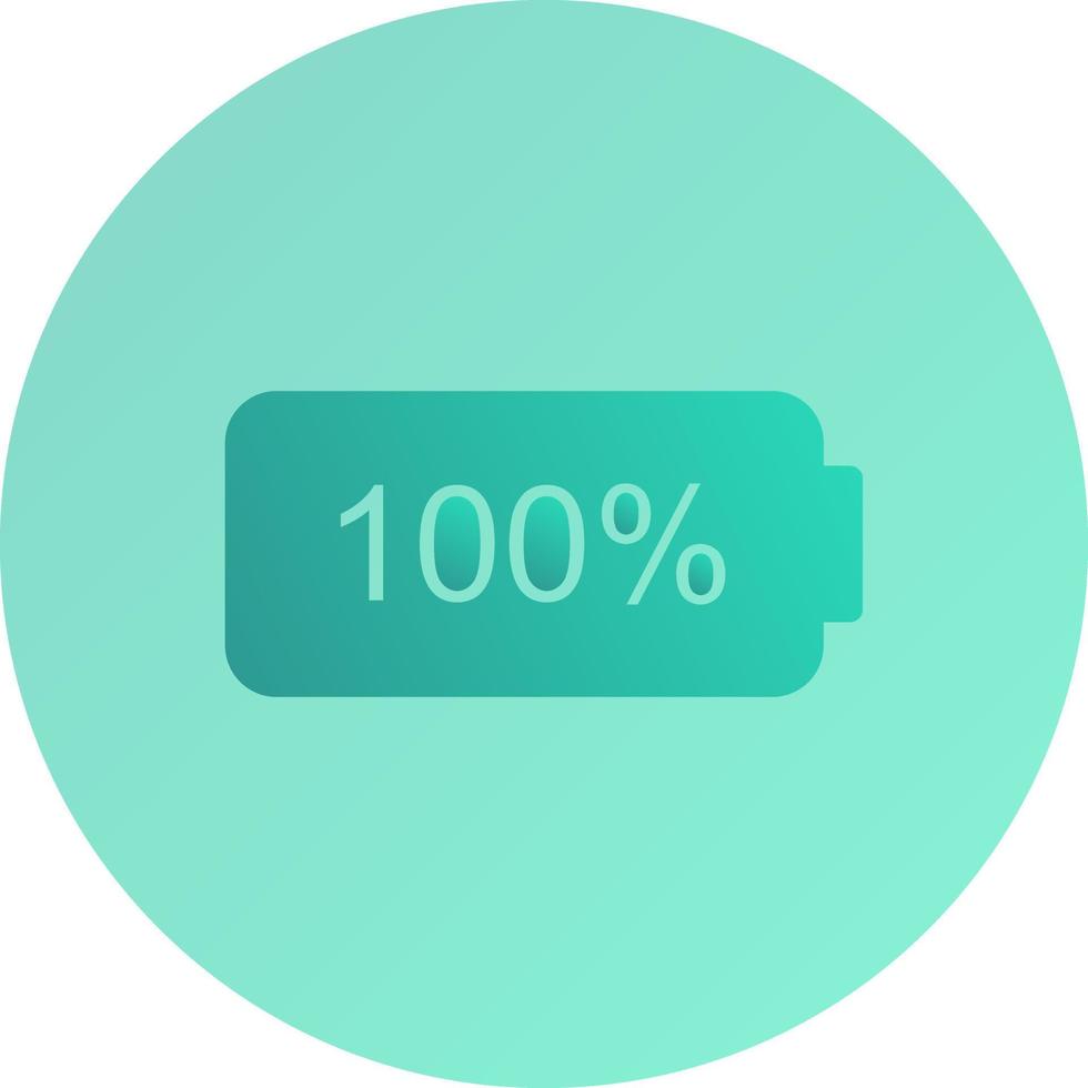 Unique Full Battery Vector Icon