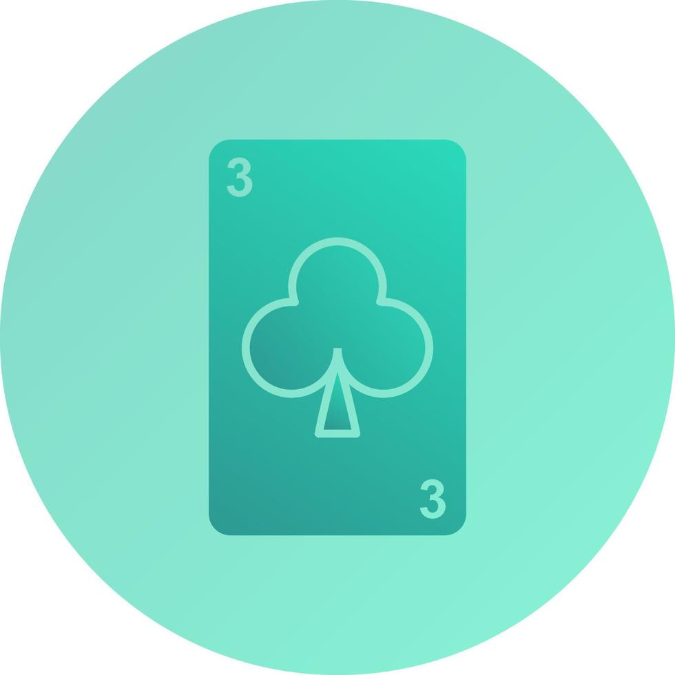 Clubs Card Vector Icon