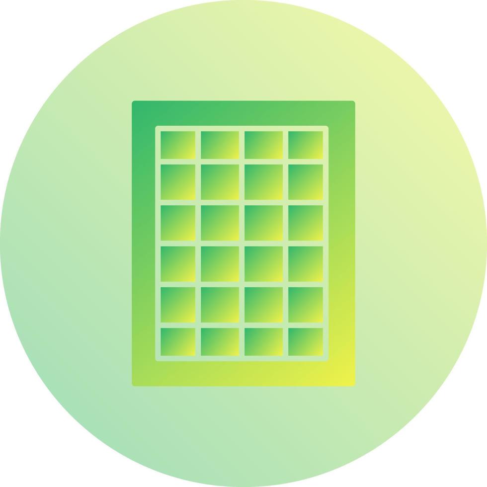 Table of Rates Vector Icon