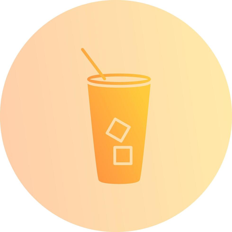 Iced Coffee Vector Icon