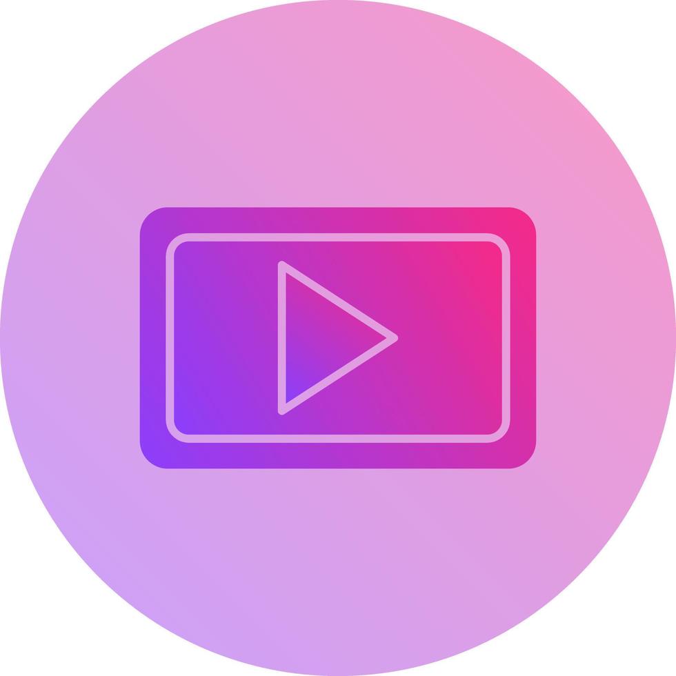 Unique Video Communication Vector Icon
