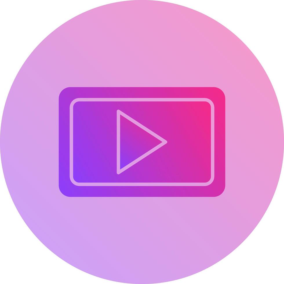 Unique Video Communication Vector Icon