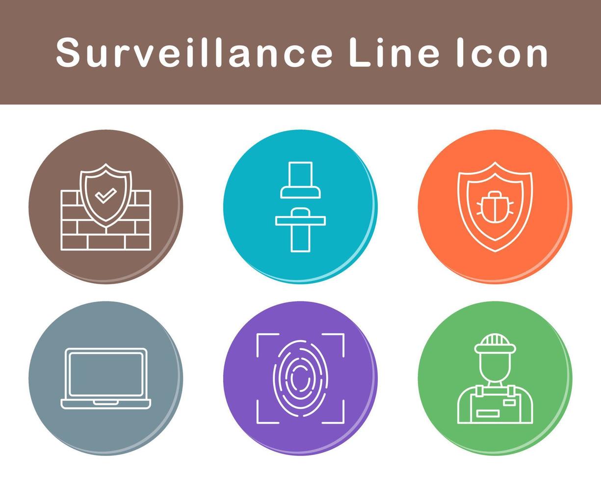 Surveillance Vector Icon Set