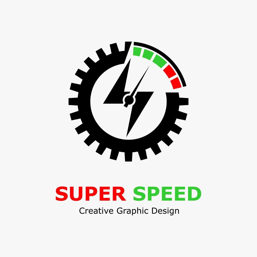 speed up logo design, rpm icon vector Stock Vector