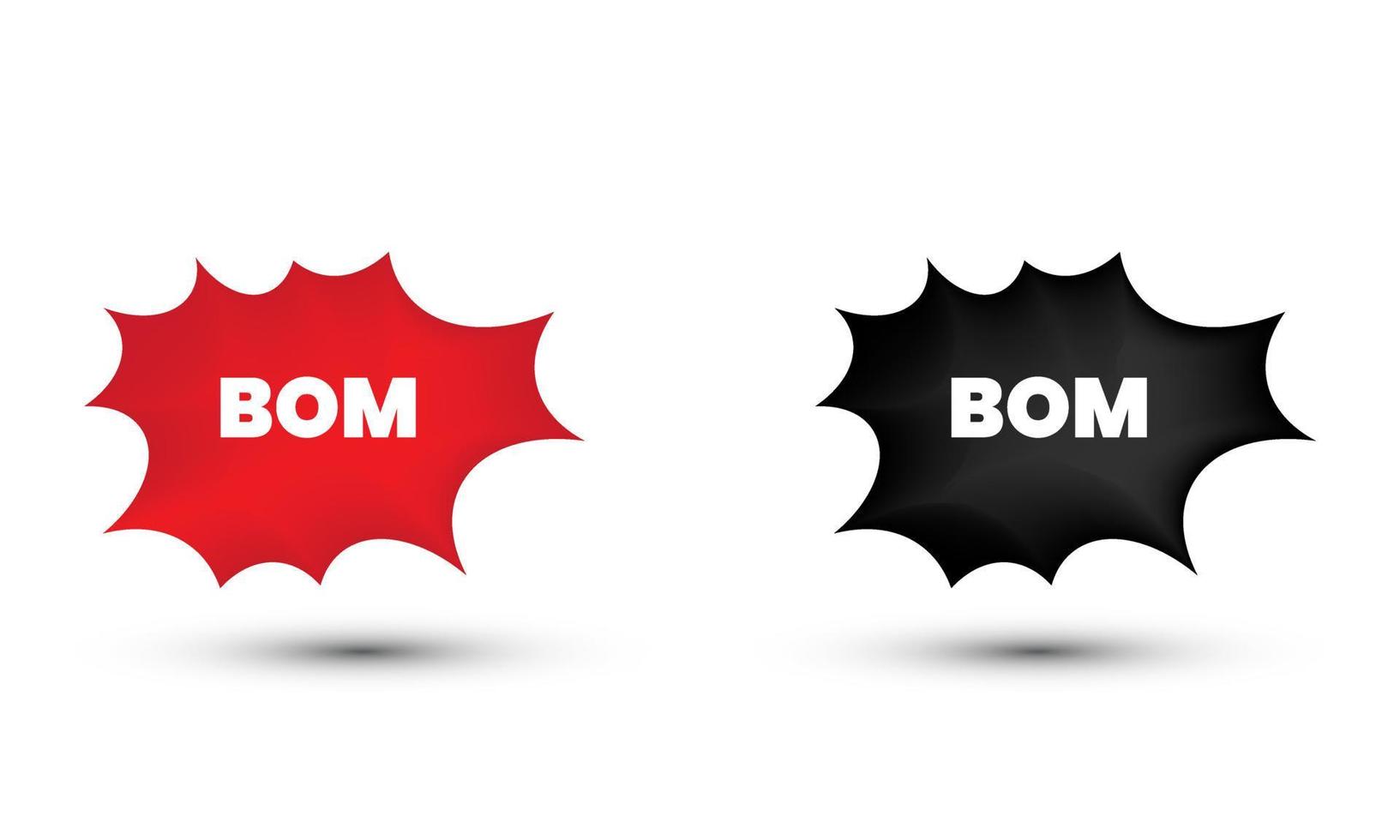 illustration realistic vector bubble boom icon symbol elements 3d creative isolated on background