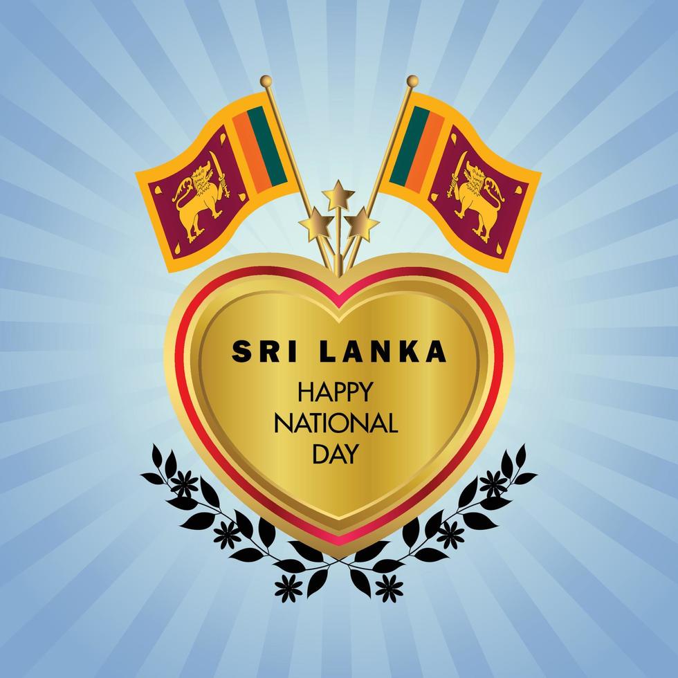 Sri Lanka national day , national day cakes vector
