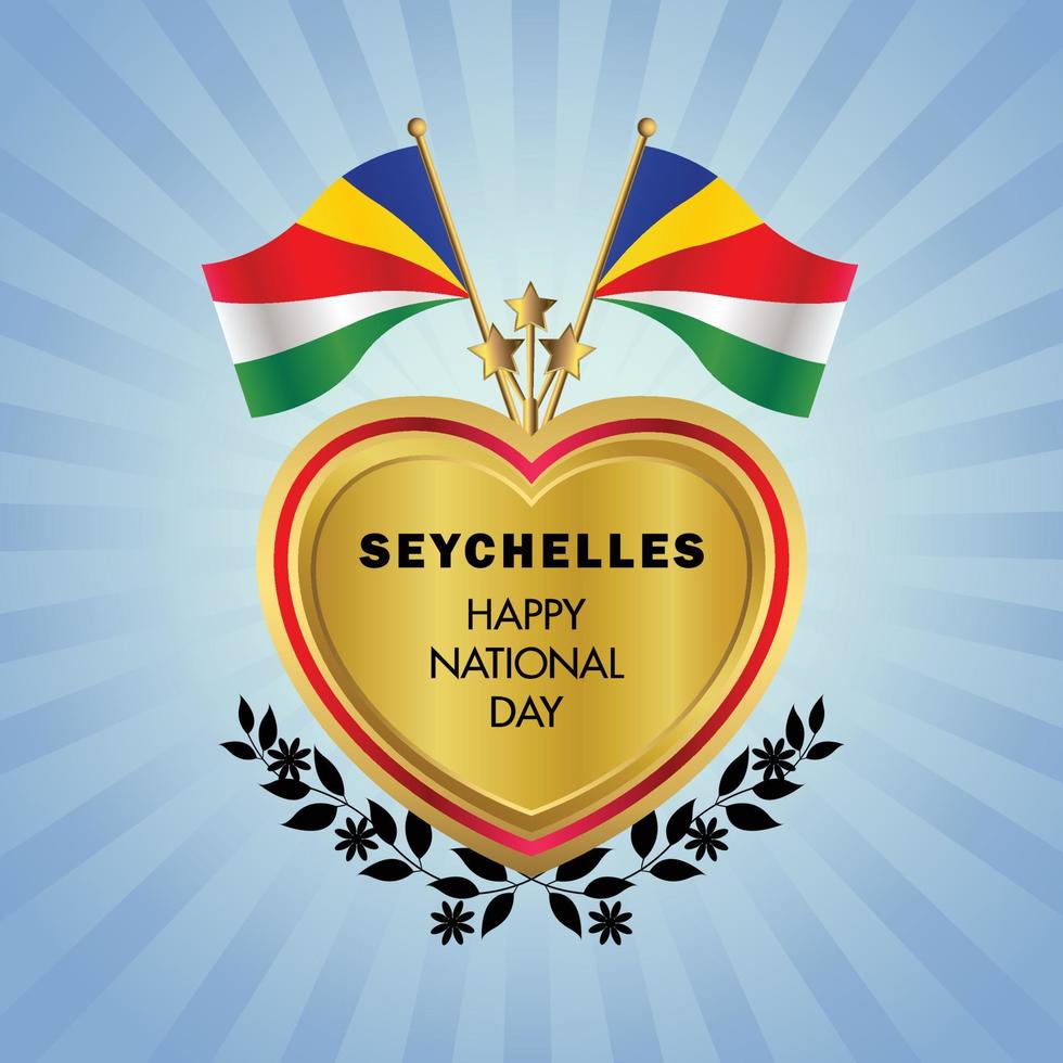 Seychelles national day , national day cakes vector