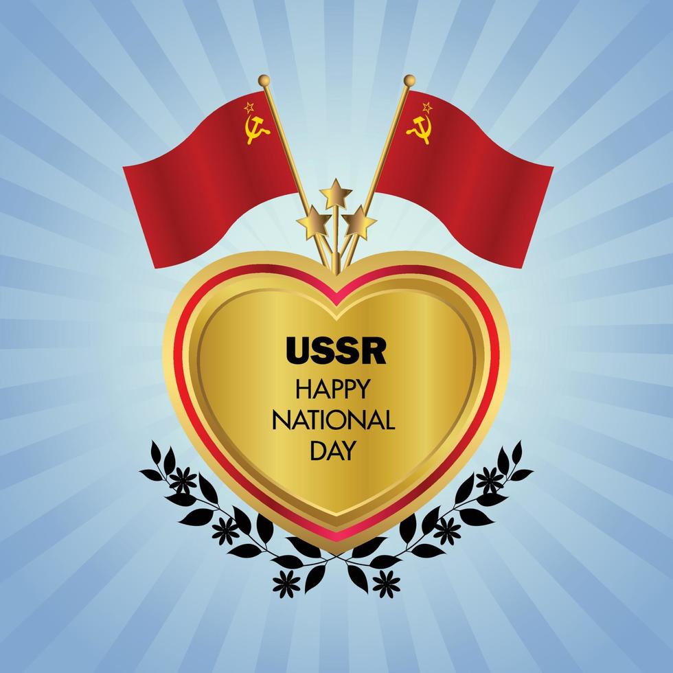 USSR national day , national day cakes vector