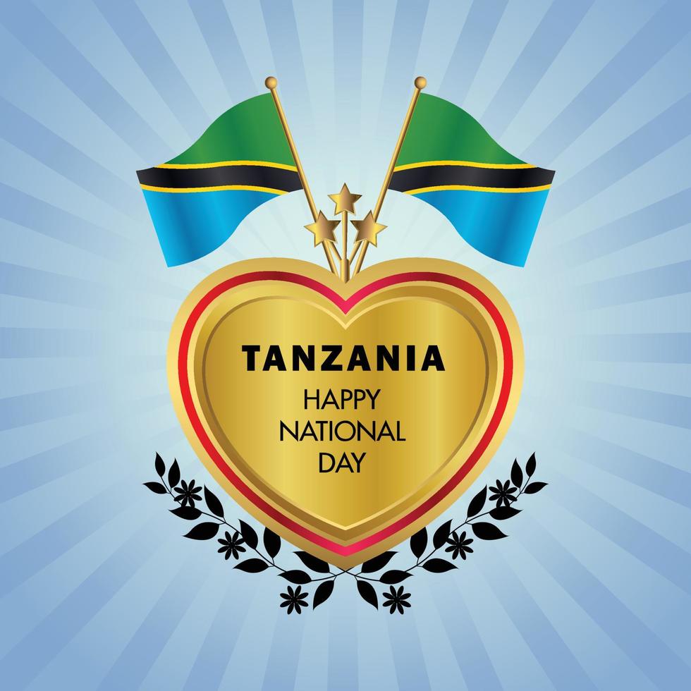 Tanzania national day , national day cakes vector