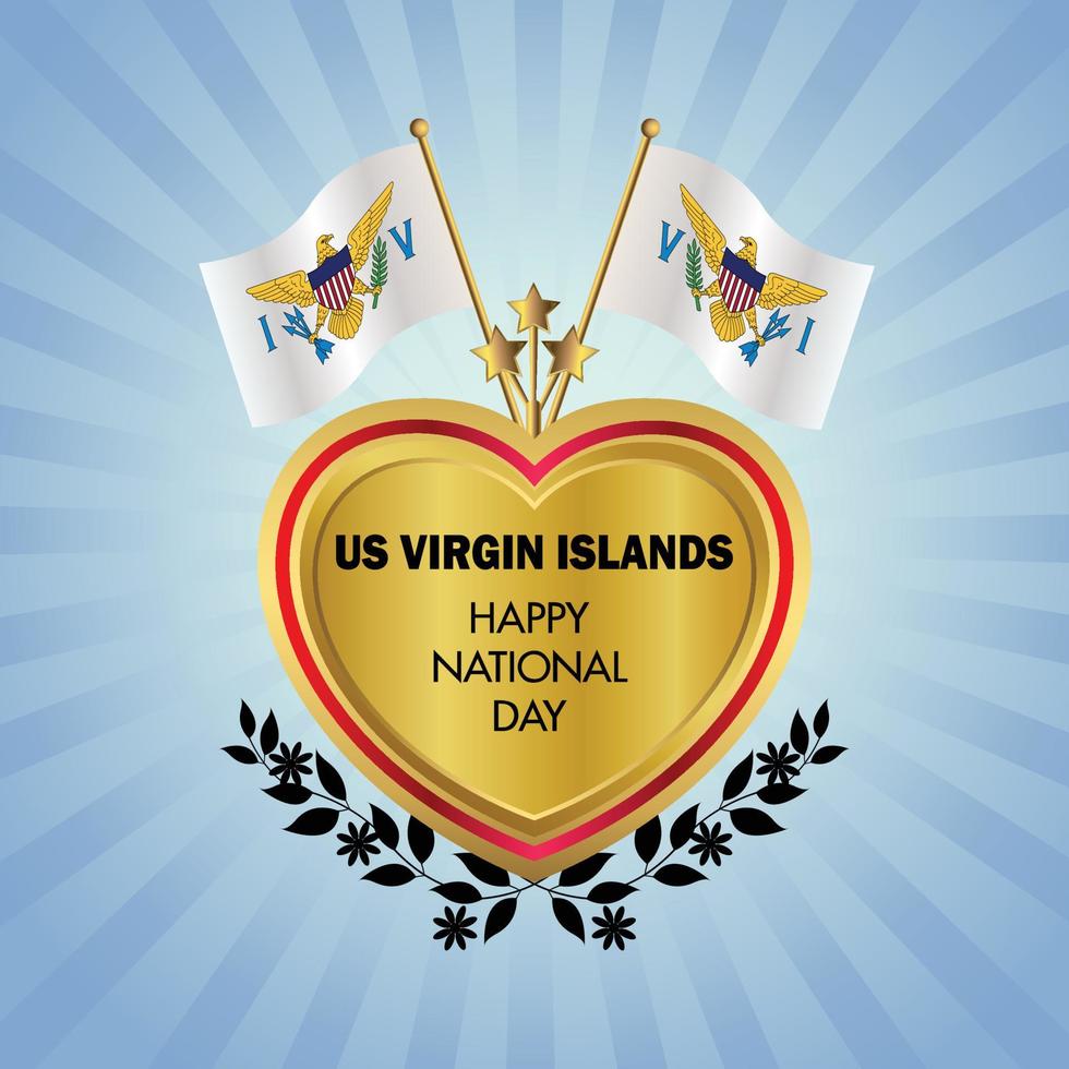 nosotros Virgen islas nacional día , nacional día pasteles vector