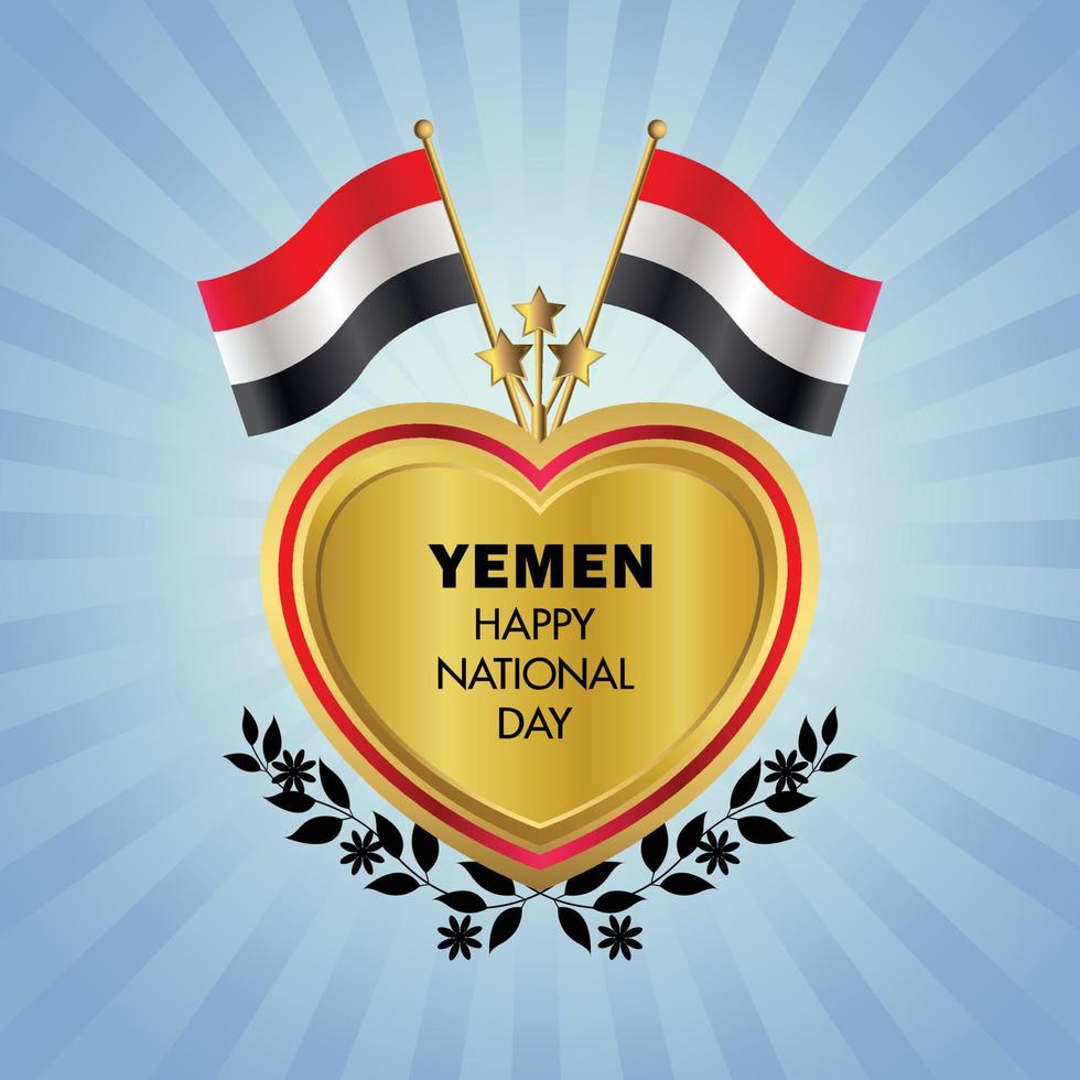 Yemen national day , national day cakes vector