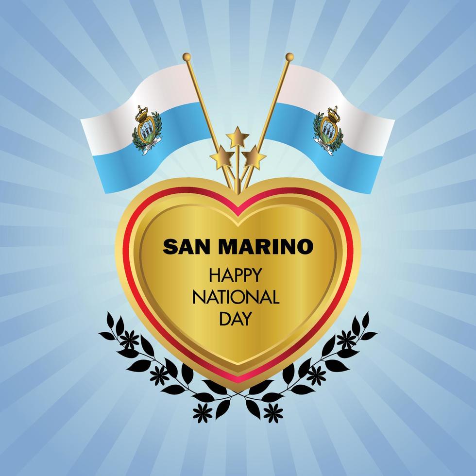 San Marino national day , national day cakes vector