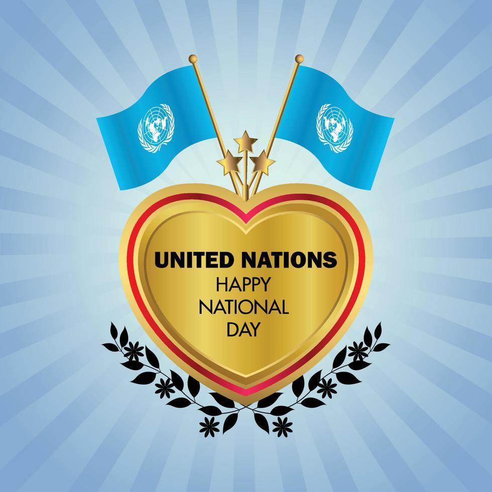 United Nations national day , national day cakes vector
