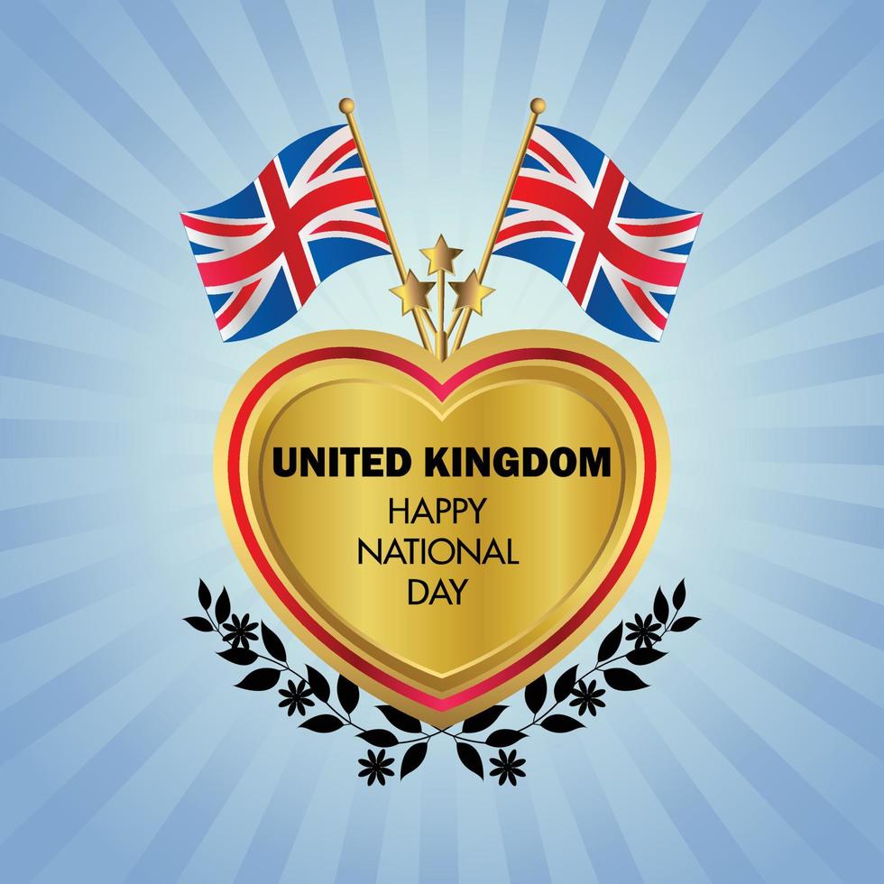unido Reino nacional día , nacional día pasteles vector