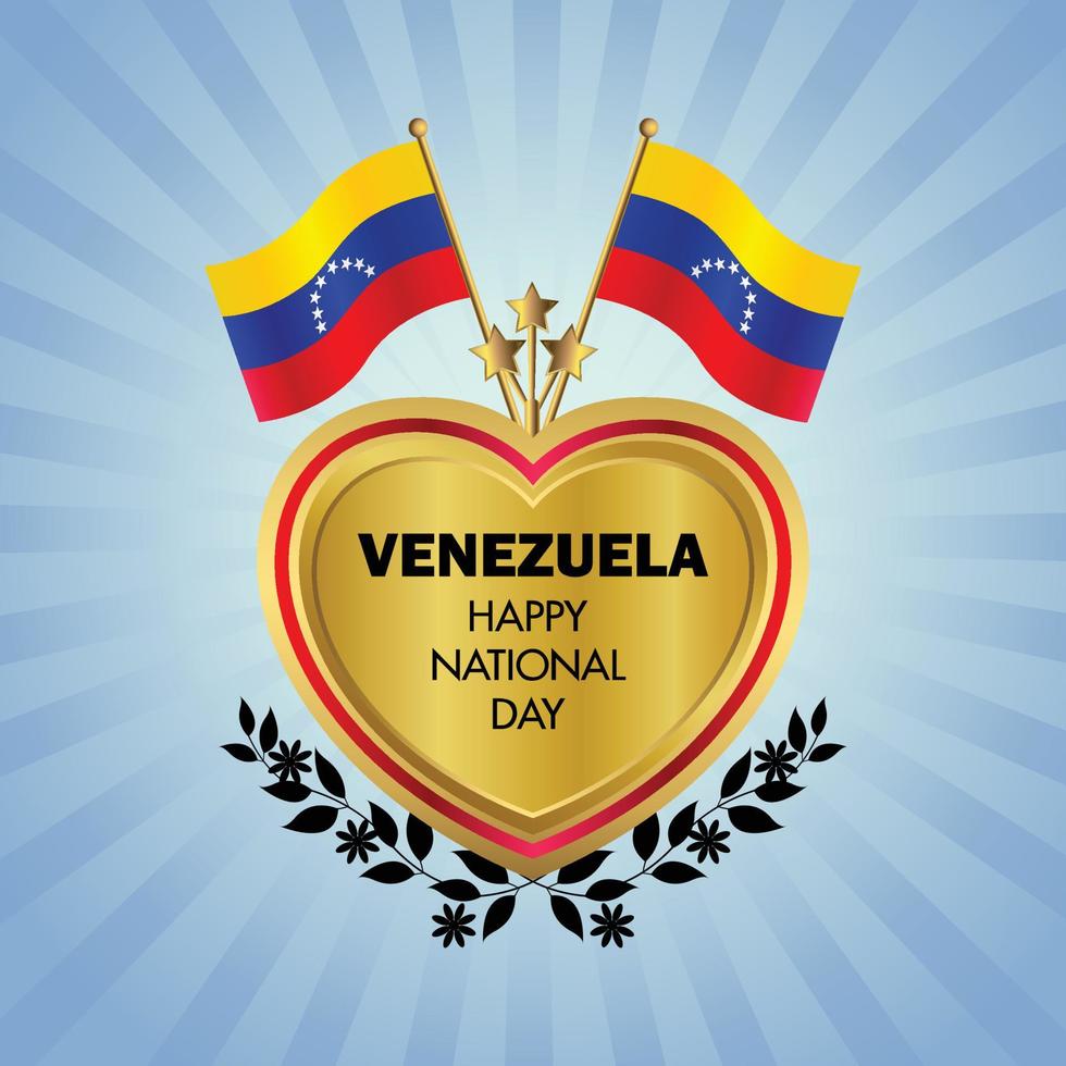 Venezuela nacional día , nacional día pasteles vector