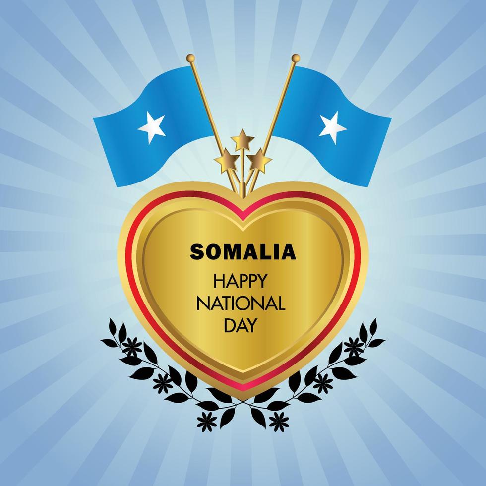 Somalia national day , national day cakes vector