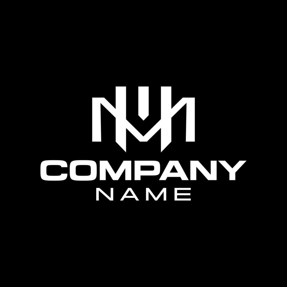 Letter MM Logo Monogram Double M Logo vector