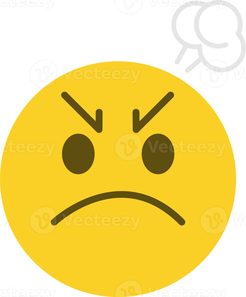 boos gezicht emoticon. png