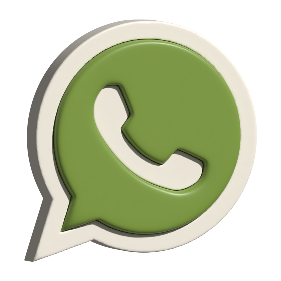 2d icon of whatsapp logo png