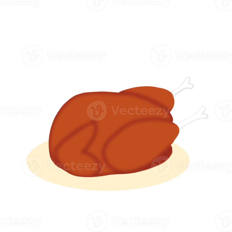 kyckling maträtt illustration png