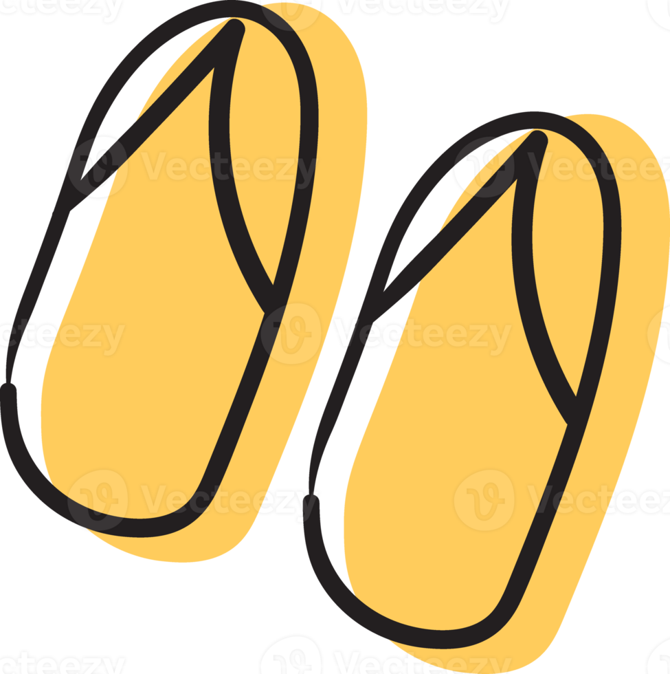 fun and festive sandal slipper flip flop shoes icon png