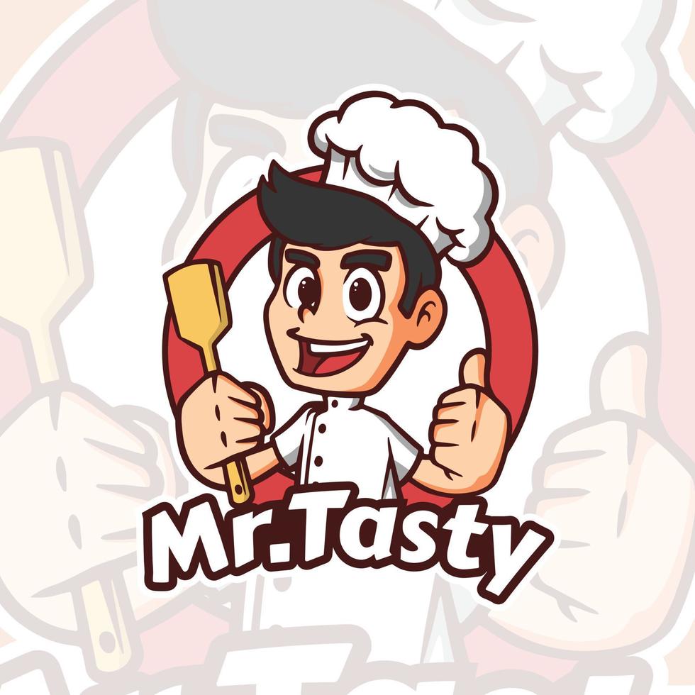 Chef Mascot Logo vector