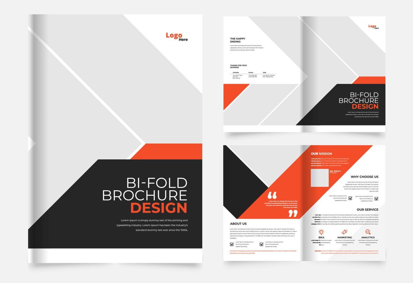 creative professional abstract business brochure design template vector