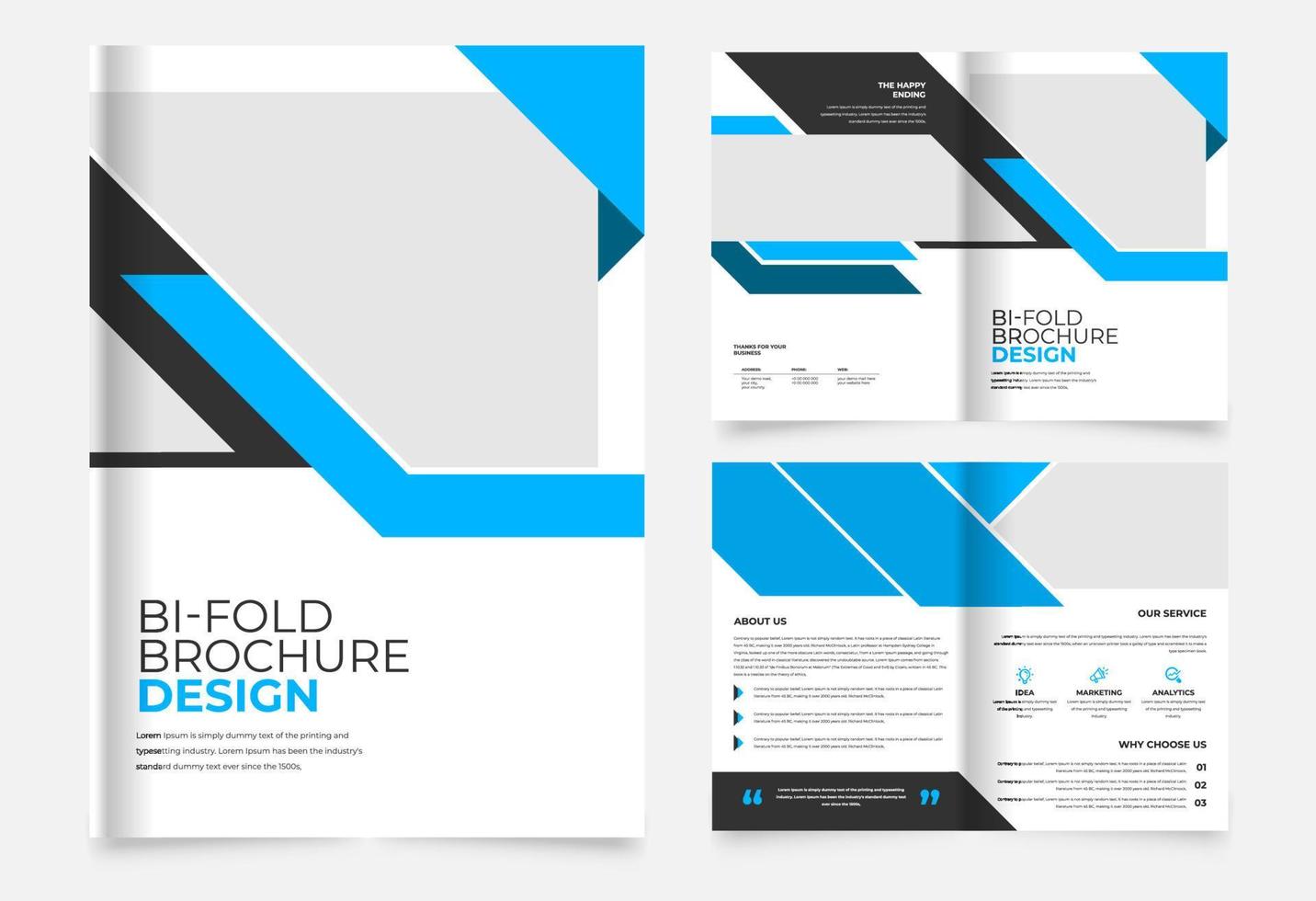 creative professional abstract business brochure design template vector