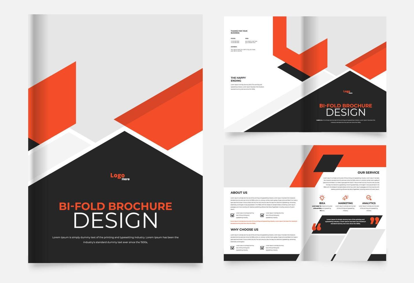 creative professional abstract business brochure design template vector