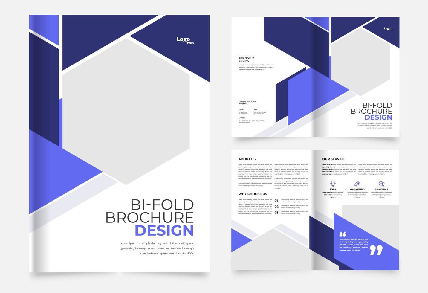 creative professional abstract business brochure design template vector