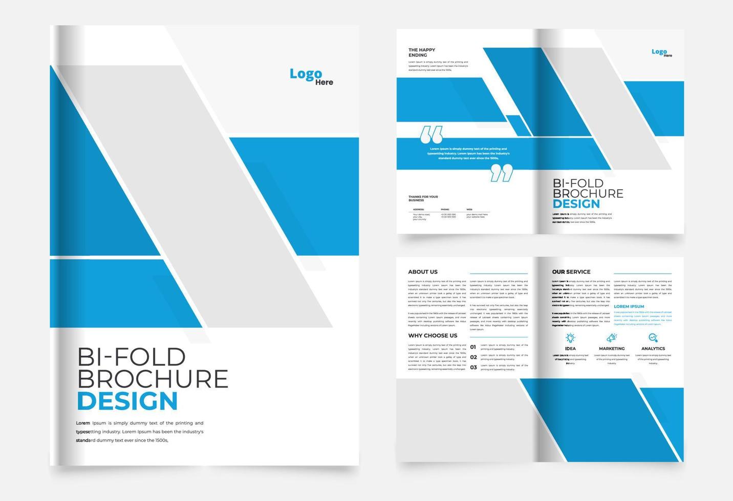 creative professional abstract business brochure design template vector