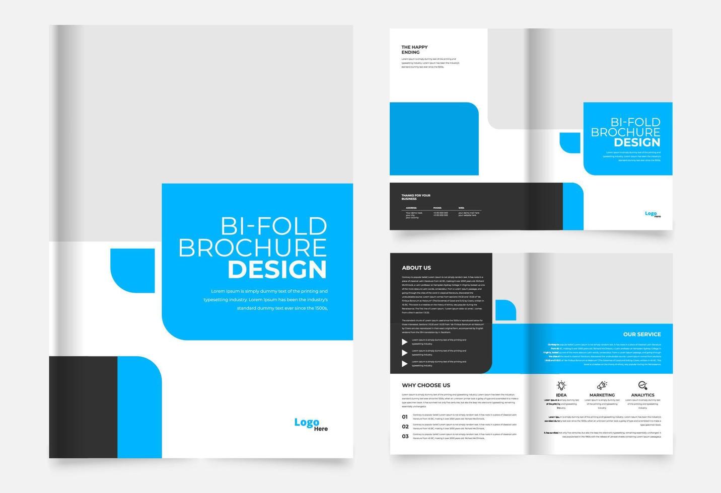 creative professional abstract business brochure design template vector