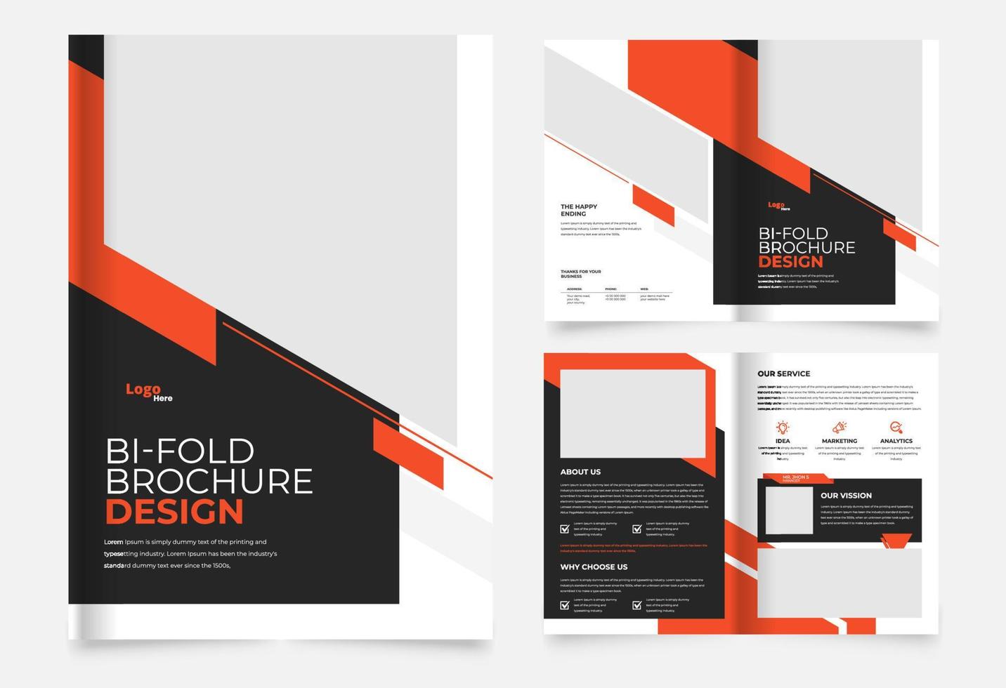 creative professional abstract business brochure design template vector