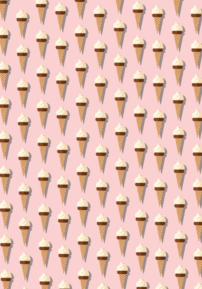 A Fun and Festive Pattern for Cone Ice Cream Lovers vector
