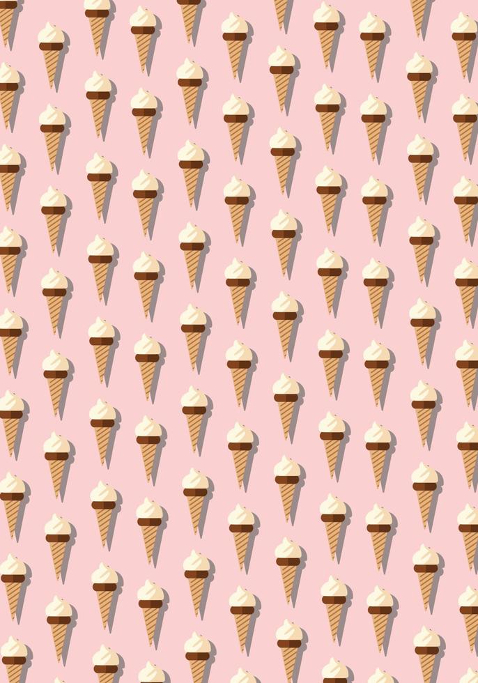 A Fun and Festive Pattern for Cone Ice Cream Lovers vector