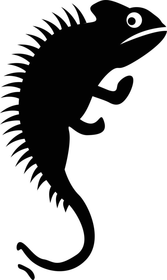Iguana vector icon design. Animal flat icon.