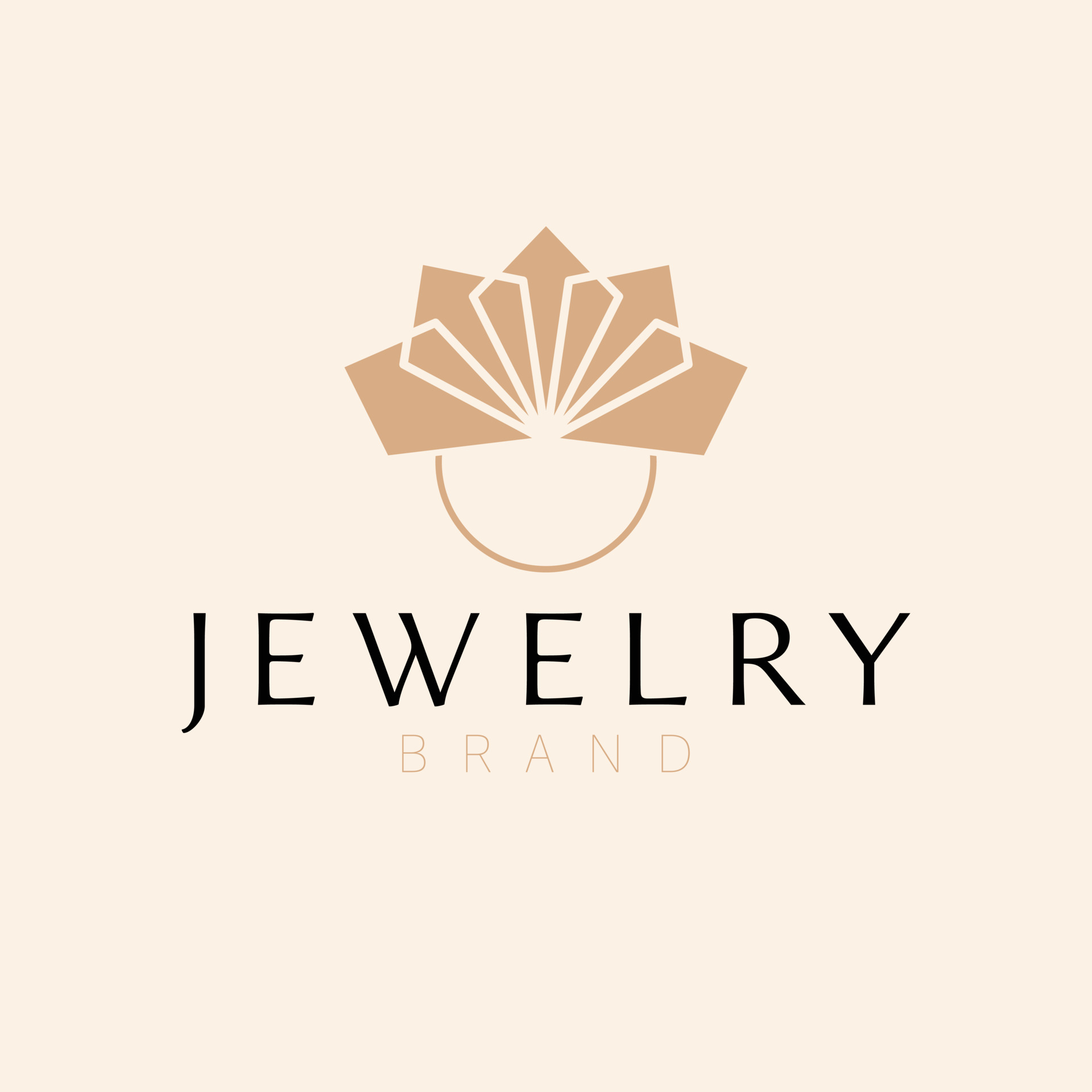 Jewelry logo design. Ring with diamond logotype. Elegant modern jewelry ...