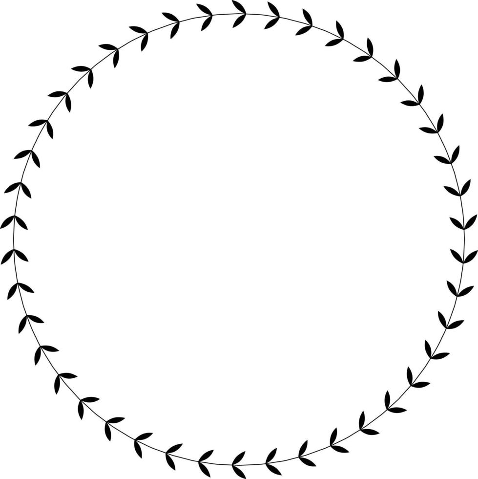 Laurel wreath vector icon design. Circle flat icon.