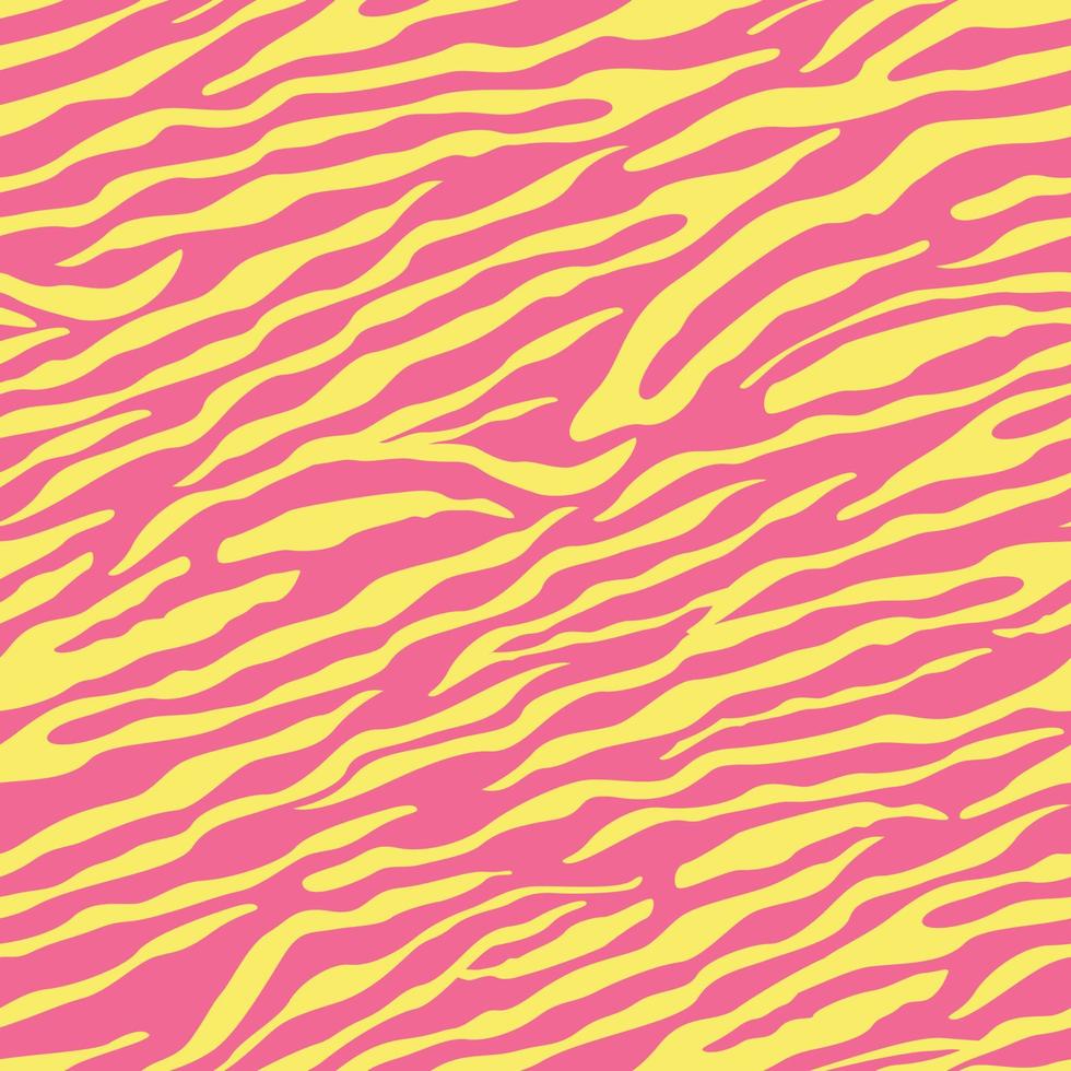 Seamless pattern with animal print, abstract stripes. Mid Century Modern Art design for paper, cover, fabric, interior decor and more. vector