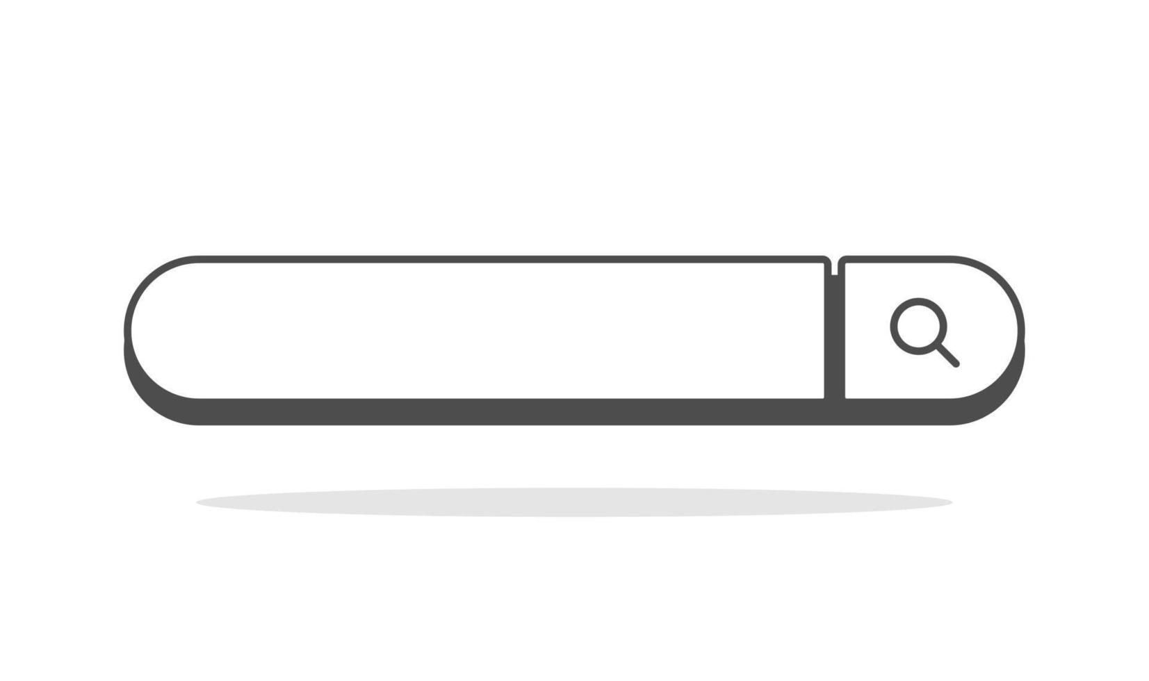 buscar bar botón concepto ilustración plano diseño vector eps10. sencillo y moderno gráfico elemento para ui