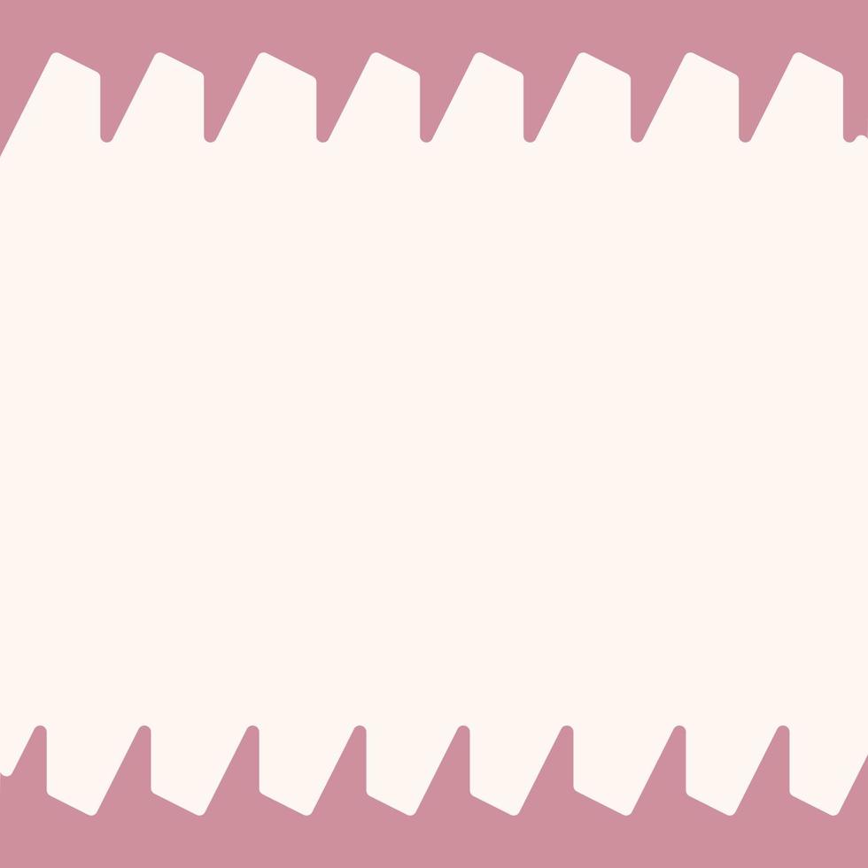 Colorful frame in trendy muted colors with decorative abstract triangular elements. Copyspase. EPS vector