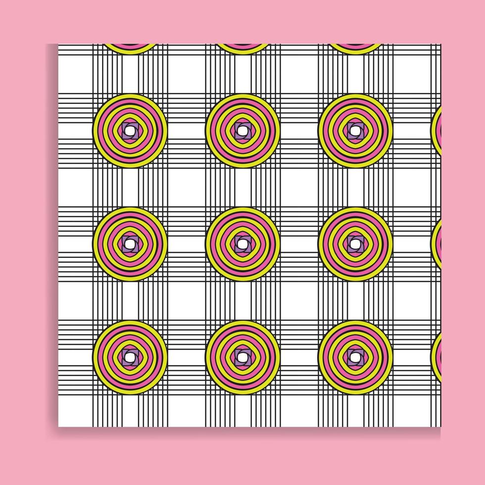 sin costura resumen moderno geométrico circulo línea modelo vector ilustración.